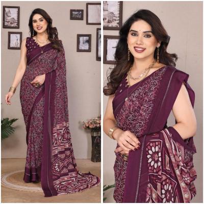 GC bright georgette Saree manufacturers in Kolkata
