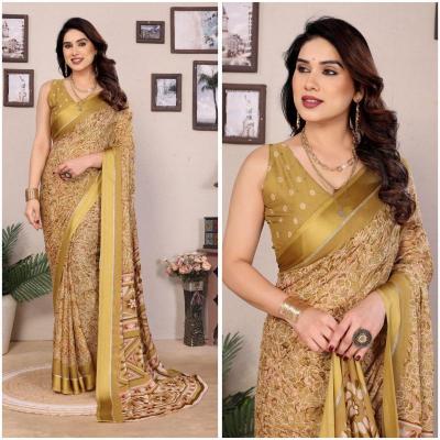 GC bright georgette Saree manufacturers in Kolkata