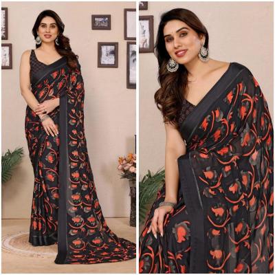 GC bright georgette Saree manufacturers in Kolkata