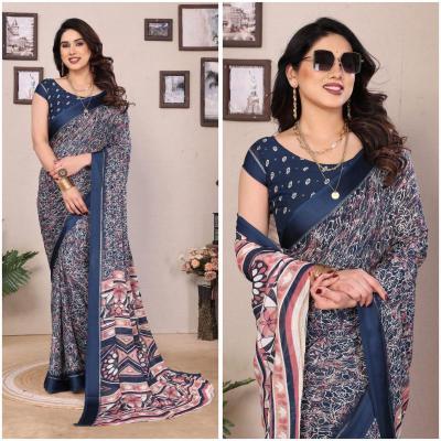 GC bright georgette Saree manufacturers in Kolkata