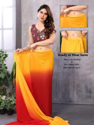 GC georgette with lace work Wholesale saree suppliers
