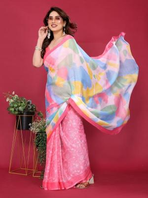 GC soft chiffon printed Best saree wholesalers in delhi