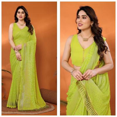 GC soft georgette Saree materials suppliers