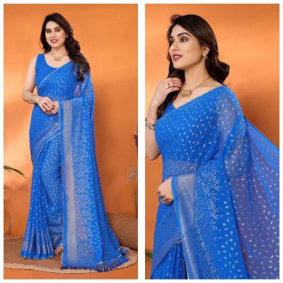 GC soft georgette Saree materials suppliers
