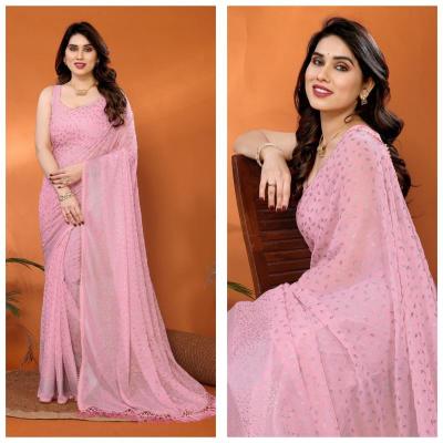 GC soft georgette Saree materials suppliers
