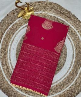 GC soft georgette with foil work Bulk saree suppliers in India