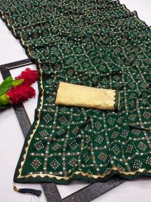 GC soft georgette with foil work Indian saree wholesale market