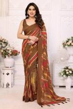 GC soft grorgette patta Saree exporters in Mumbai