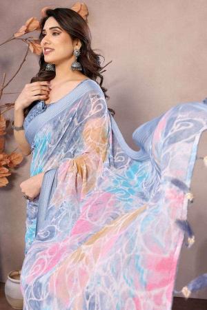 GC soft grorgette patta Saree exporters in Mumbai