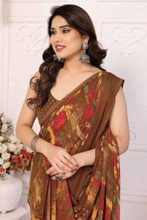 GC soft grorgette patta Saree exporters in Mumbai
