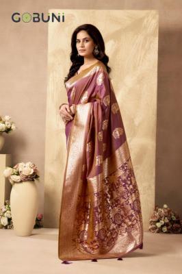 Gobuni sabyasachi rich silk pallu Fancy sarees wholesale in Surat