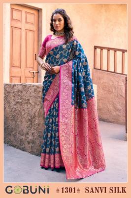 Gobuni sanvi silk Designer sarees wholesale in Kolkata