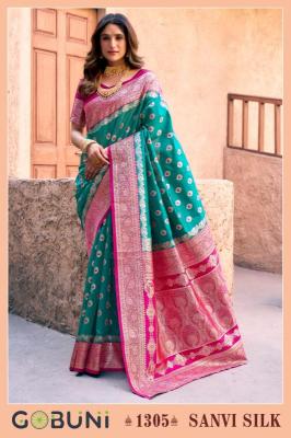Gobuni sanvi silk Designer sarees wholesale in Kolkata