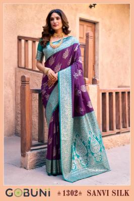 Gobuni sanvi silk Designer sarees wholesale in Kolkata