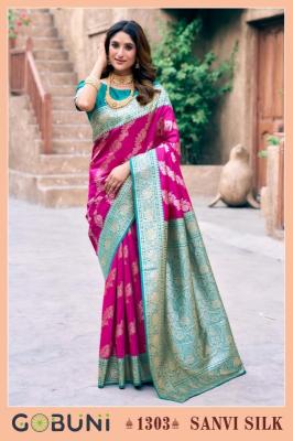 Gobuni sanvi silk Designer sarees wholesale in Kolkata