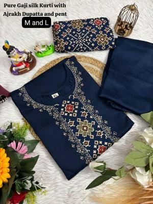 K k boutique gaji silk Wholesale Kurti Exporters in Surat