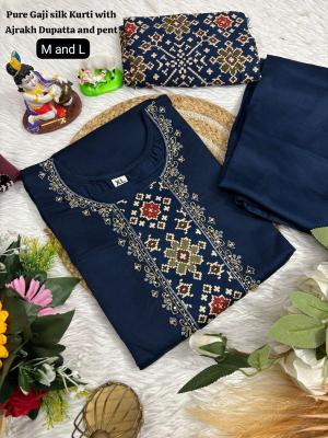 K k boutique gaji silk Wholesale Kurti Exporters in Surat