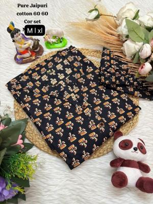 K k jaipuri cotton coord set Casual Kurti Wholesalers in Surat