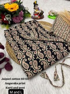 K k pure cotton print top Kurtis on wholesale rates in Kolkata