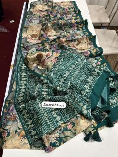 Kalamkari digital print floral Surat Saree wholesale manufacturer website