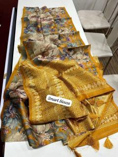 Kalamkari digital print floral Surat Saree wholesale manufacturer website