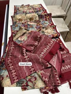 Kalamkari digital print floral Surat Saree wholesale manufacturer website