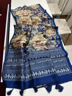 Kalamkari digital print floral Surat Saree wholesale manufacturer website