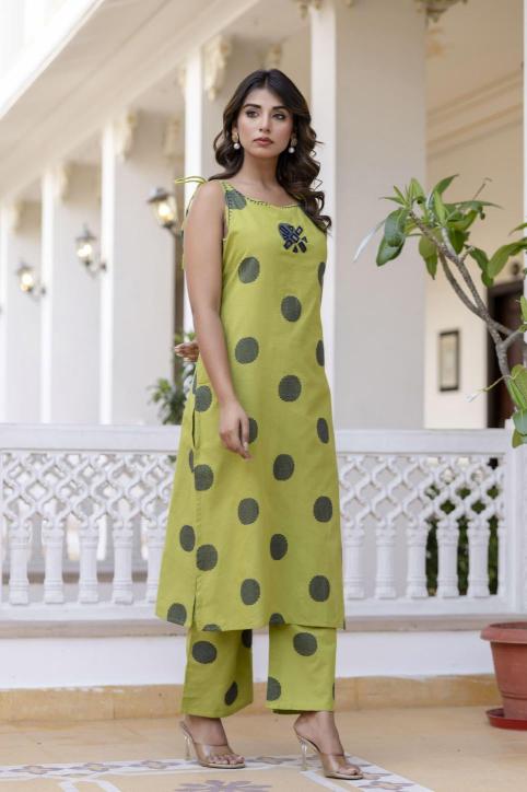 Karma pure soft cotton coord set indian party wear kurtis