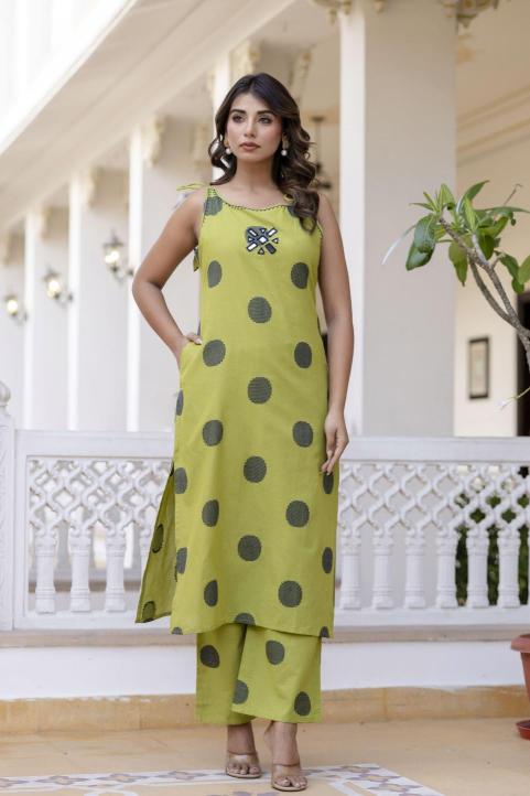 Karma pure soft cotton coord set indian party wear kurtis