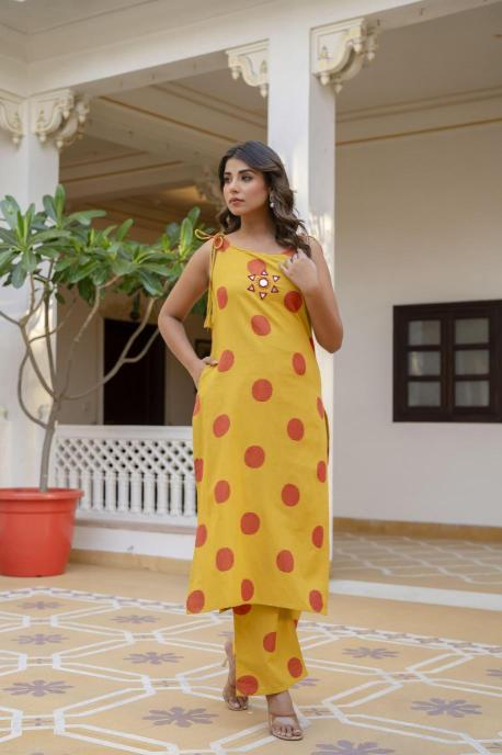 Karma pure soft cotton coord set indian party wear kurtis