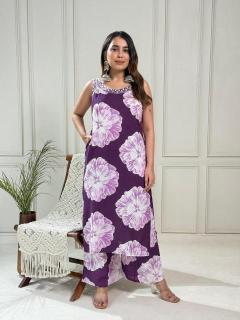 Karma rayon aline coord set indian long kurti design