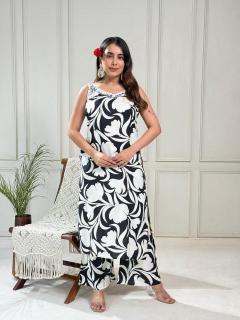 Karma rayon aline coord set indian long kurti design