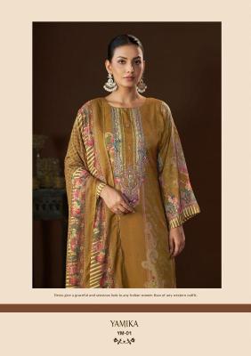Karva designer studio yamika Dress material wholesalers in Gujarat