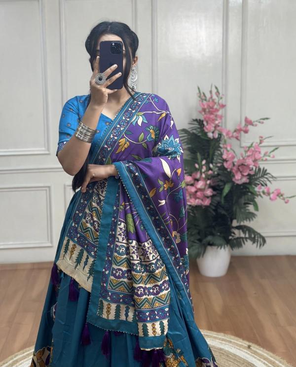 KASMINA Tussar Silk Custom lehenga choli suppliers in India