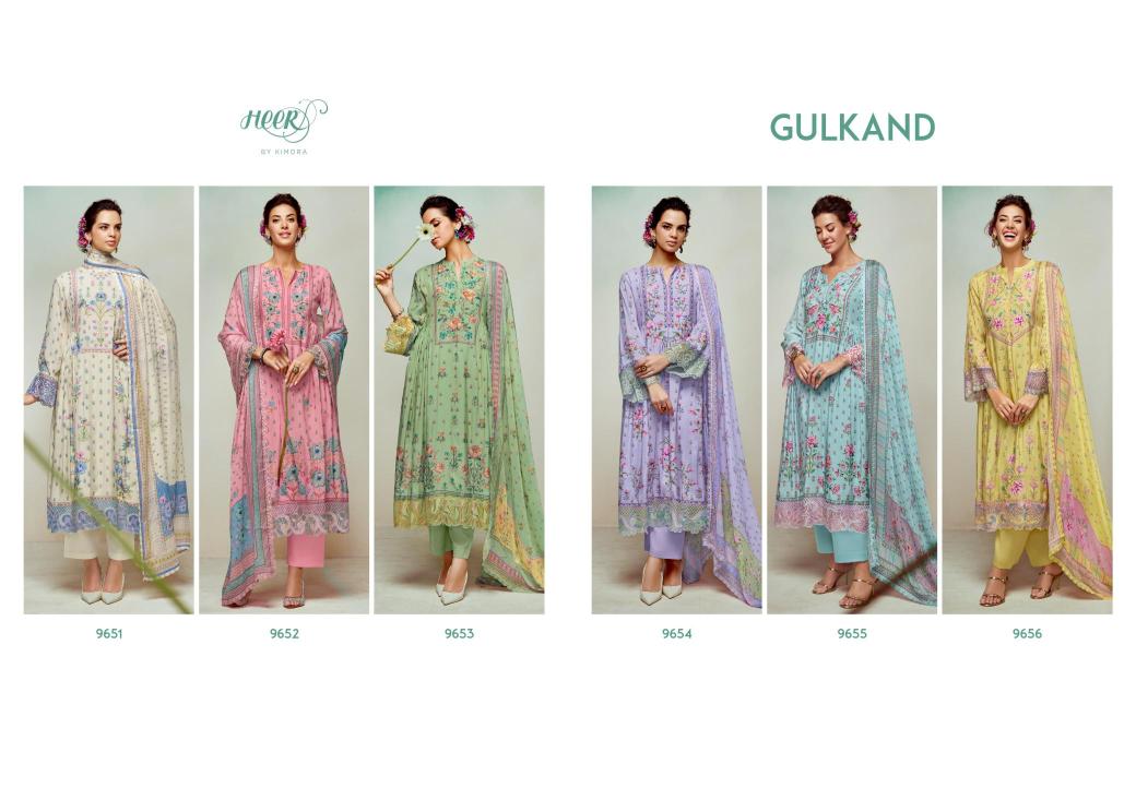 Kimora heer gulkand vol 209 Dress material suppliers in Bhavnagar