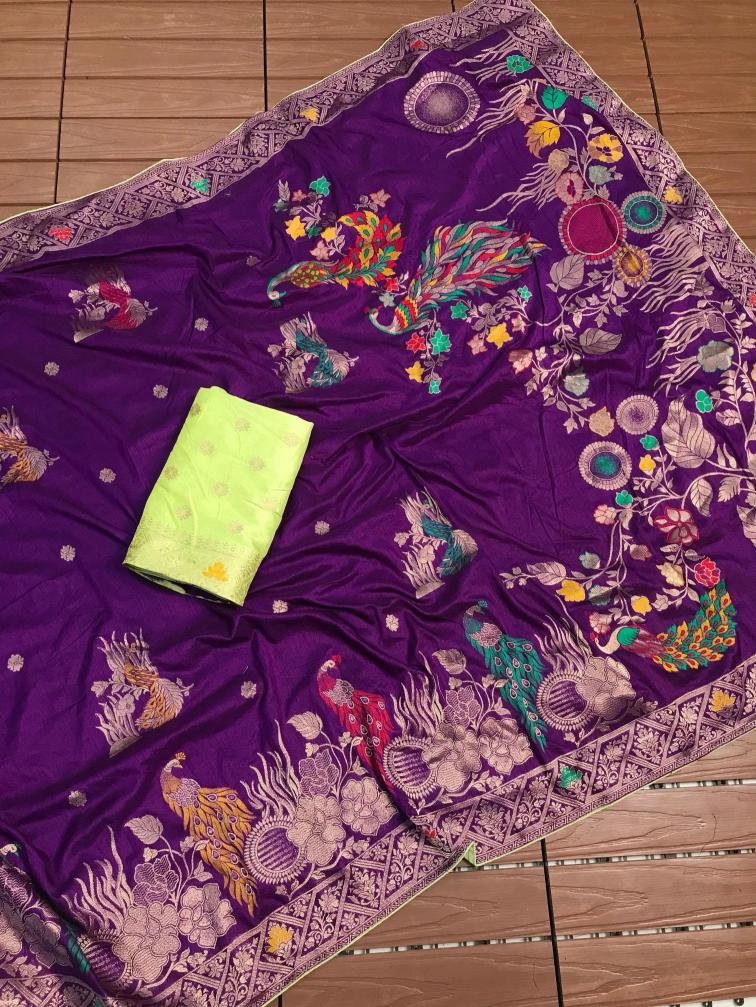 Komal-vol-3 banarasi khadi Designer sarees in Mumbai