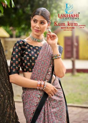 Lakhani kum kum ajrakh vol-02 Designer sarees in Mumbai