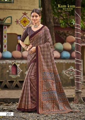 Lakhani kum kum ajrakh vol-02 Designer sarees in Mumbai