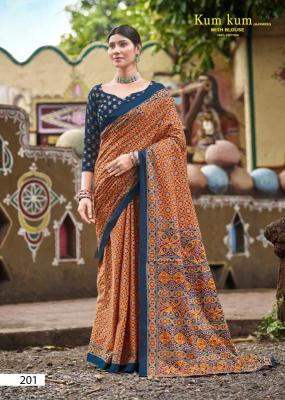 Lakhani kum kum ajrakh vol-02 Designer sarees in Mumbai