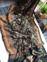 Linen digital print Bulk saree suppliers in surat