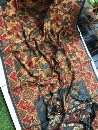 Linen digital print Bulk saree suppliers in surat