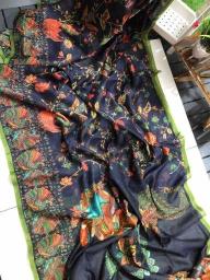 Linen digital print Bulk saree suppliers in surat