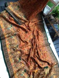 Linen digital print Bulk saree suppliers in surat