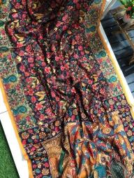 Linen digital print Bulk saree suppliers in surat