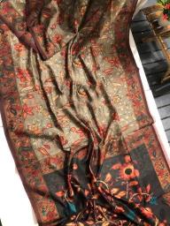 Linen digital print Bulk saree suppliers in surat