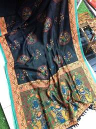 Linen digital print Bulk saree suppliers in surat