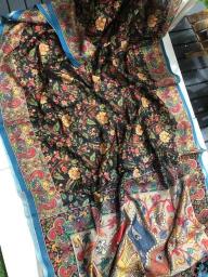 Linen digital print Bulk saree suppliers in surat