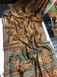 Linen digital print Bulk saree suppliers in surat