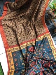 Linen digital print Bulk saree suppliers in surat