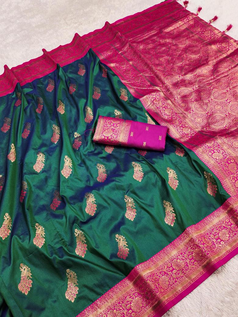 Mahima soft silk peacock Wholesale saree dealers in Kolkata